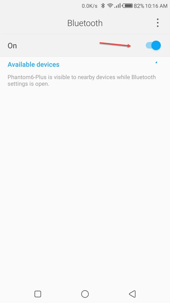 Step 1: Turn on Bluetooth on your Phone