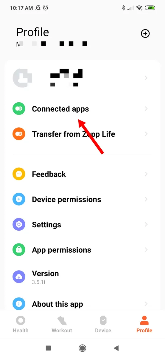 Step 3: Click on Connected Apps