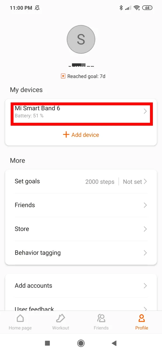 Step 3: Select your Smart Band