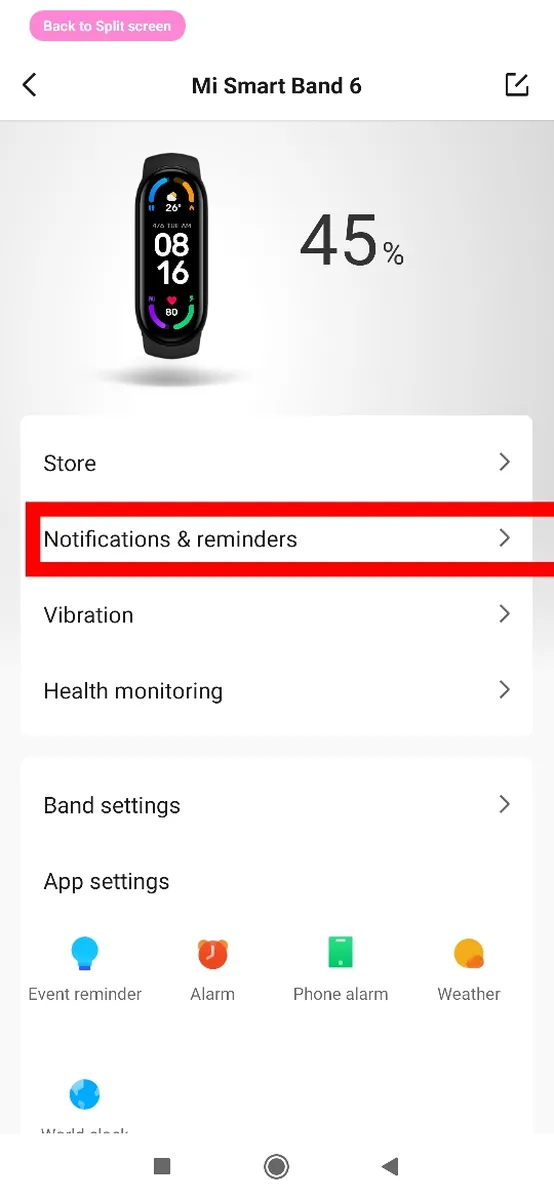 Step 4: Click on Notifications and Reminders