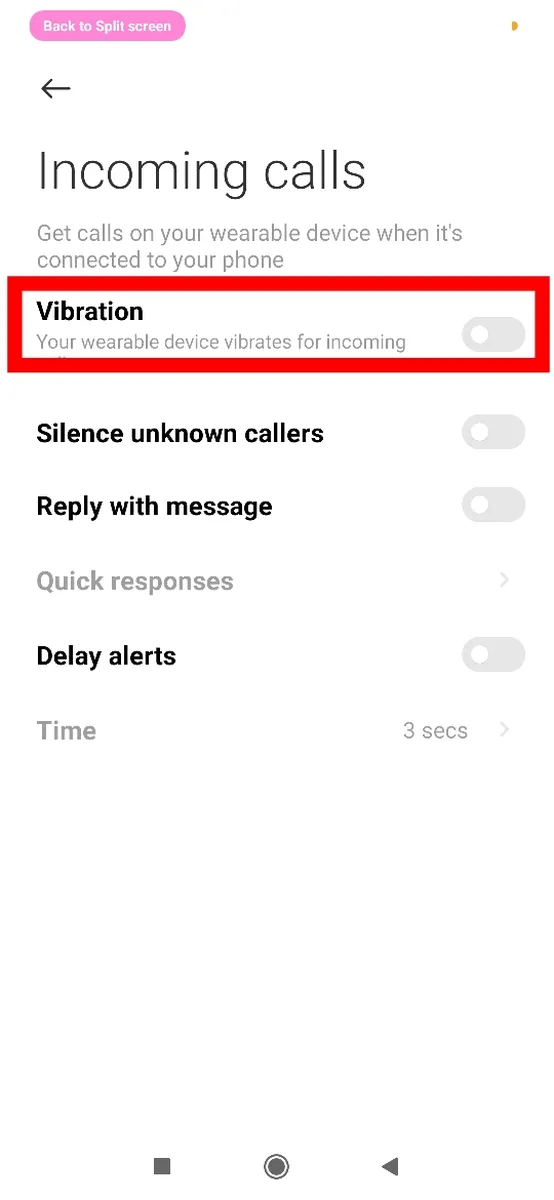 Step 4: Turn on Incoming Calls Notification