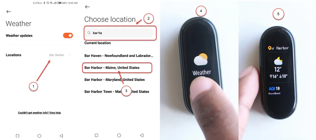 How to Set Up Weather Forecast on Your Mi Band Using Mi Fitness