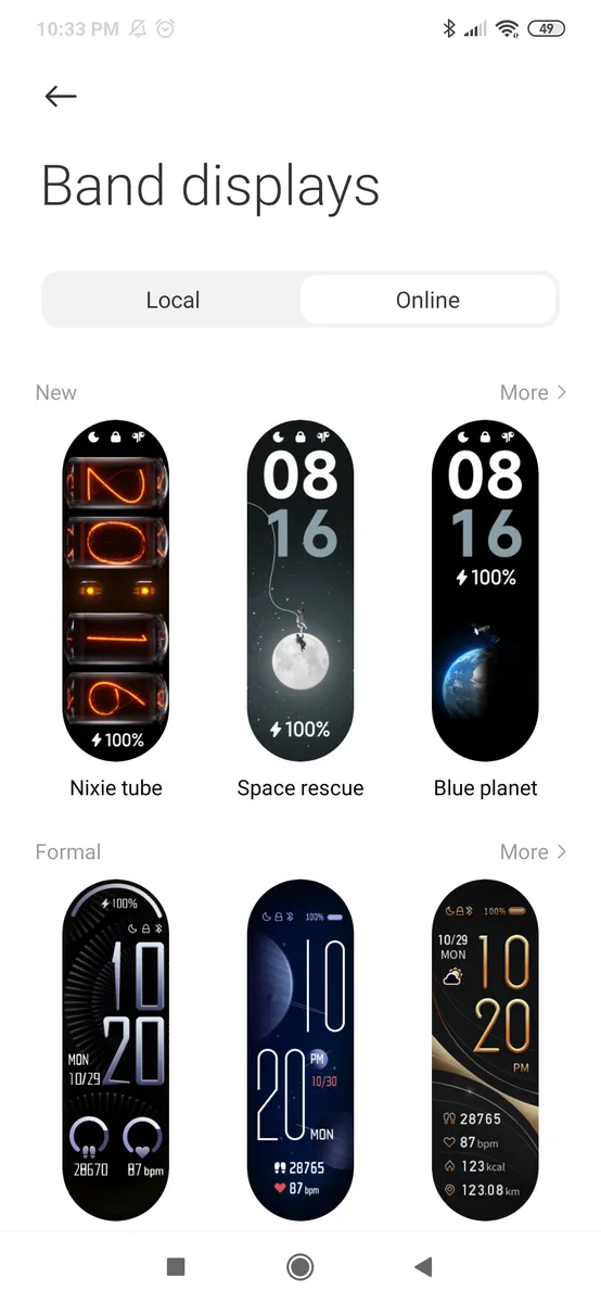 Step 6: Select a watch face