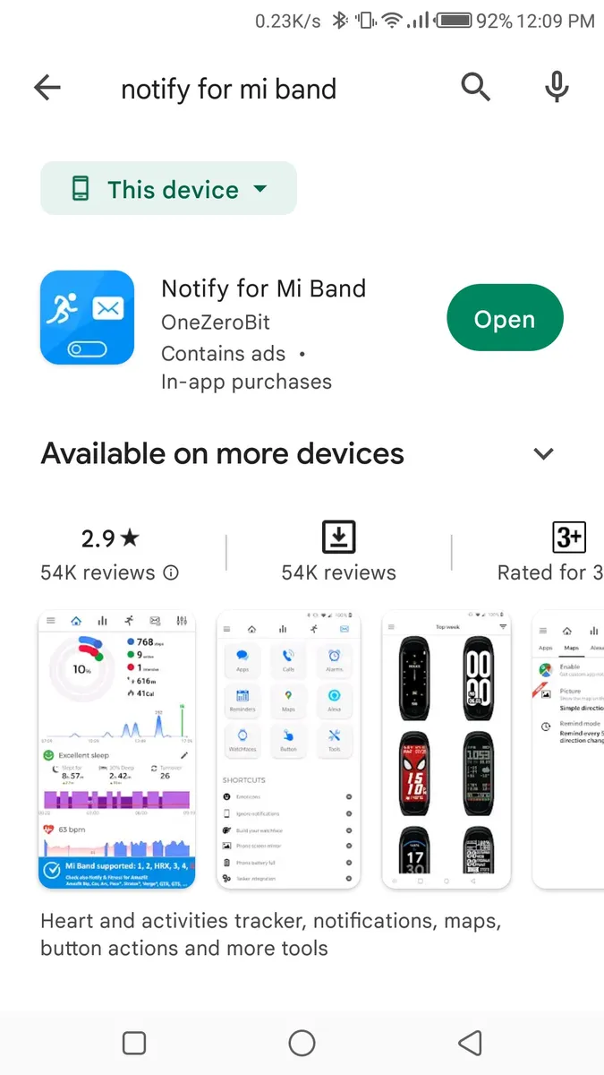 Step 4: Download and Install Notify for Mi Band