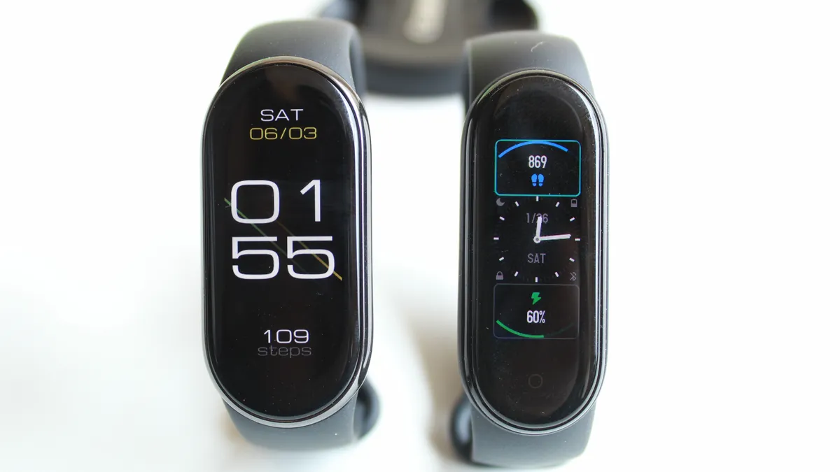 Mi Band 5 vs Mi Band 8-Display and Watch Faces